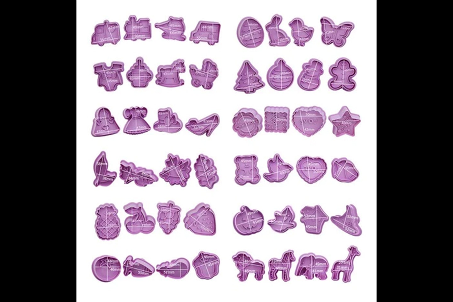 Kakformar i plast, 4-pack (16 av 19)