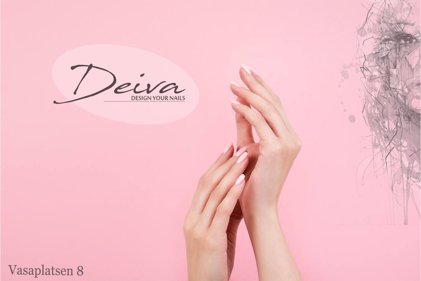 Livekurs hos Deiva Academy: fransk manikyr och gellack-naglar (3 av 4) (4 av 4)