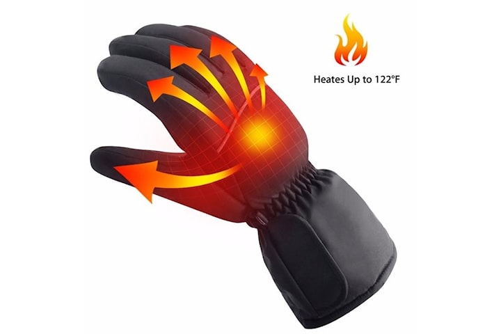 Batteridrivna värmande handskar för touchskärmar