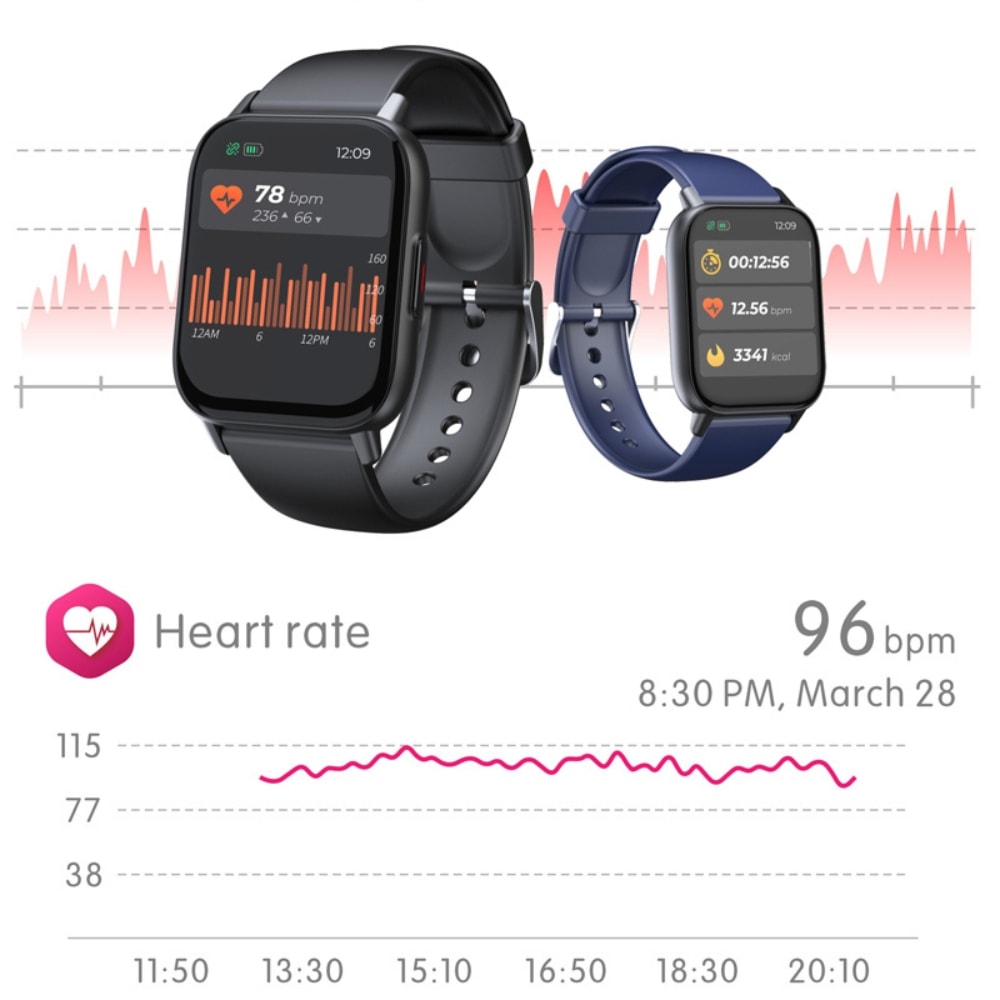 QS16 PRO Smartwatch – Avancerad Hälsomonitor och Träningsklocka (9 av 14)