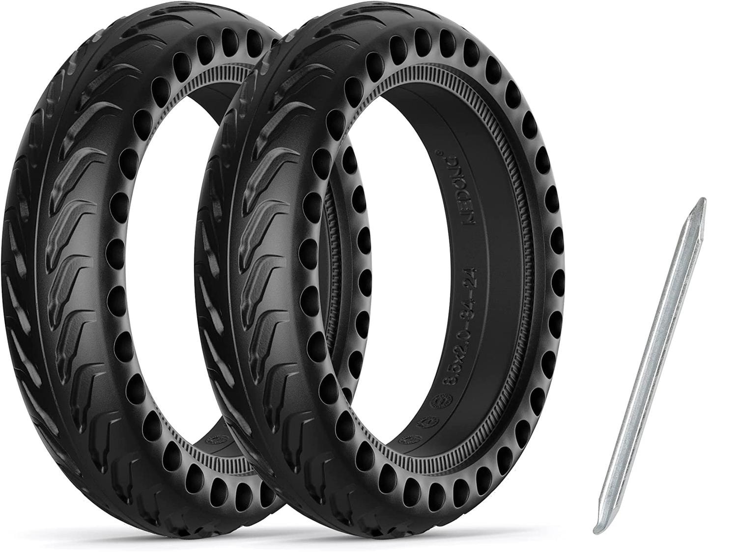 2-Pack - Xiaomi Däck + Verktyg - Punkteringsfria Honeycomb tire (1 av 7)