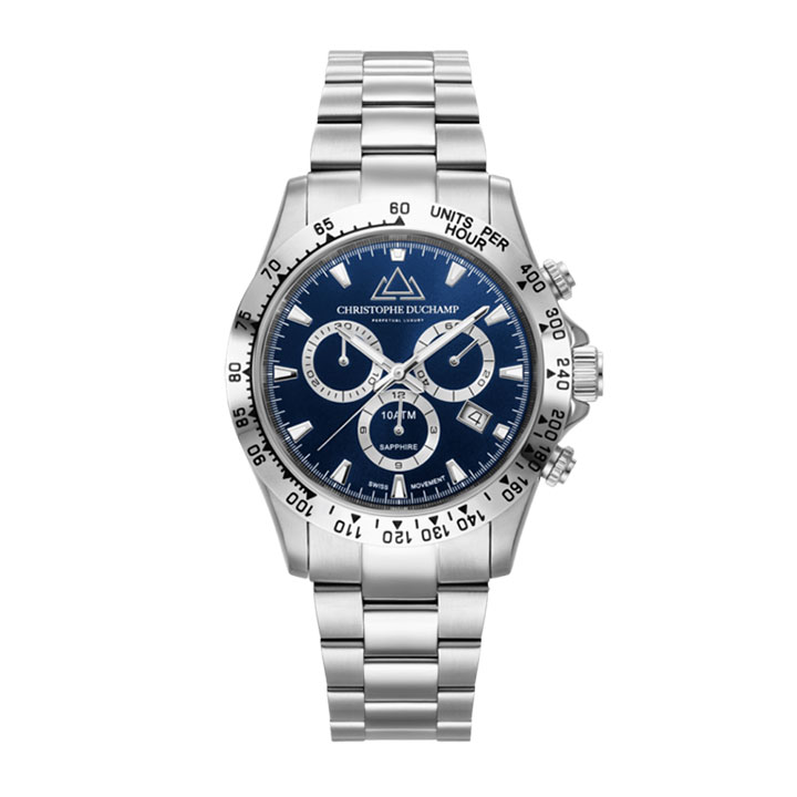 Christophe Duchamp Grand Mont CD7101-04 rostfritt stål, herrklocka