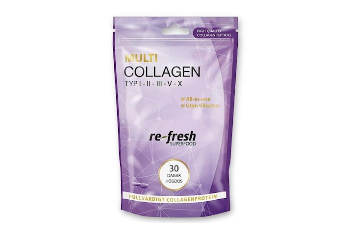 4-pack Multi Collagen Typ:1,2,3,5,10 150 gram Re-fresh Superfood 