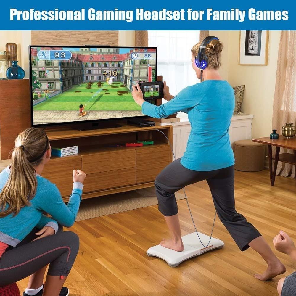 Gaming headset hörlurar C4U® G9000 Mic för Playstation 4 / Ps4 Pro / PS5 (5 av 10)
