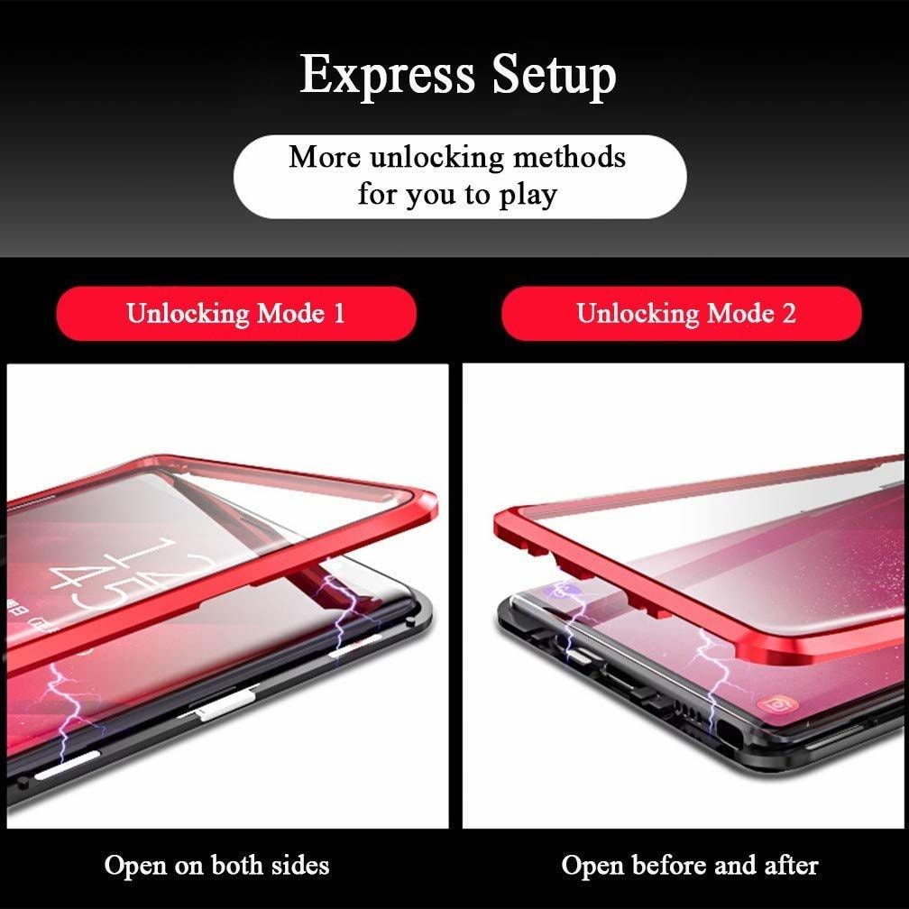 Samsung Galaxy Note 10 Pro/Plus skal med skärmskydd Röd (4 av 8)