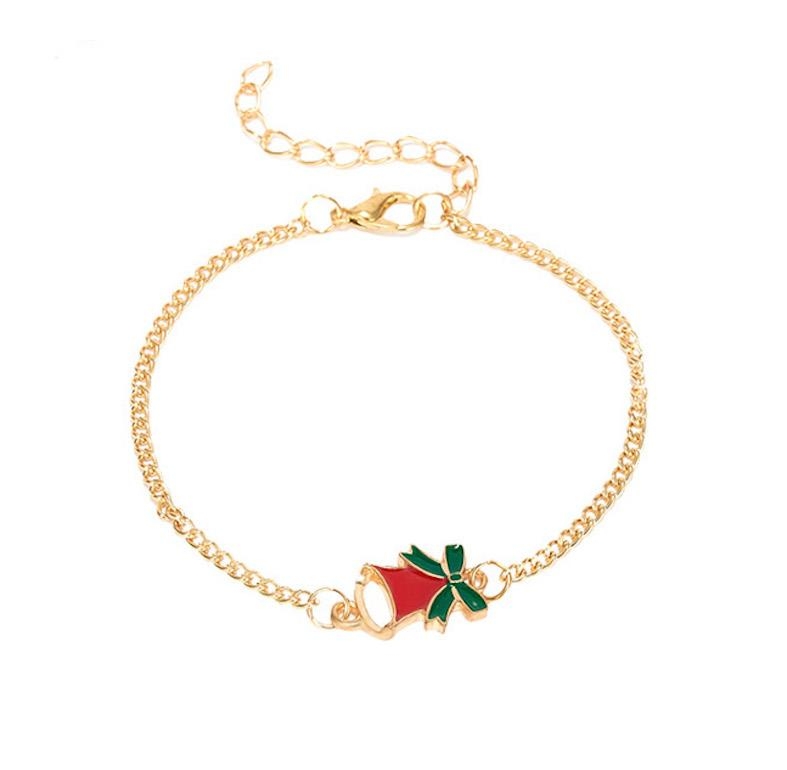 Product Image for Vackert armband med klocka med grönt band jul