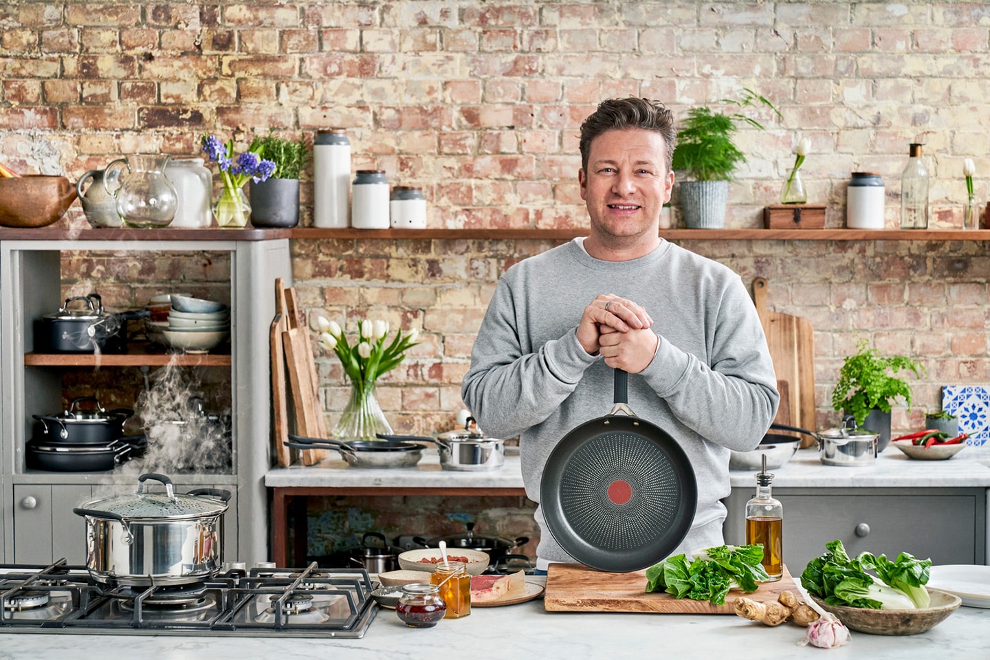 Jamie Oliver Tefal stekpanna non stick 24 cm (1 av 2) (2 av 2)
