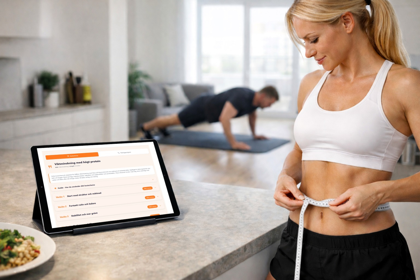 Träningsprogram och kostschema 2 månader hos BodyInProgress