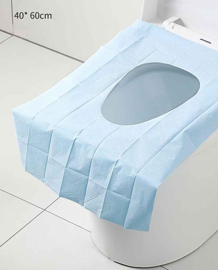 Hygieniska Toalettsitsskydd 10-pack Blå (6 av 8)