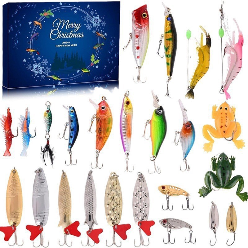 Adventskalender 2026 – Julkalender 24-delars fiskedragsset