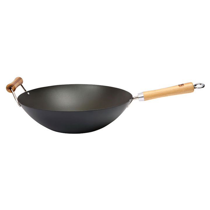 Product Image for Dexam School of Wok Pre-Seasoned Wok wokpanna 36 cm