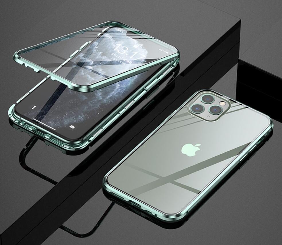 Magnetiskt fodral dubbelsidigt härdat glas for Iphone 13 mini (13 av 14)