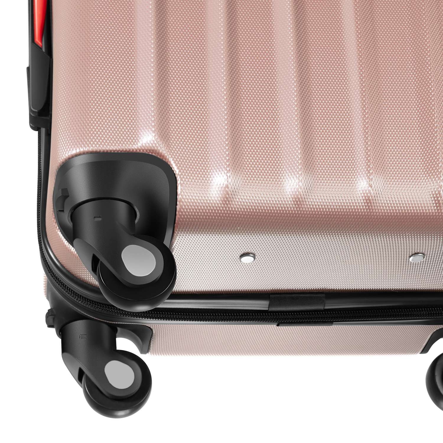 Resväskeset Cleo, 4 resväskor med bagagevåg och taggar - roséguld (11 av 12)