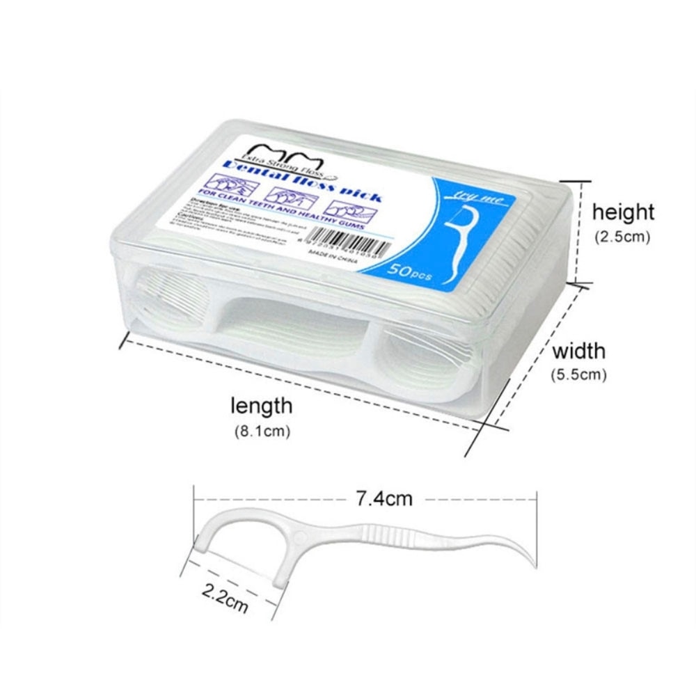 Bunt: Dental Floss Picks 50-pack & Automatisk Tandtrådsbox (3 av 9)
