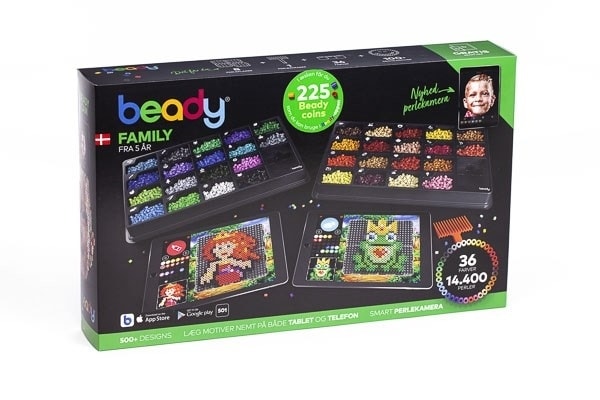Beady Family 14.400 pärlor, 8 plattor, 1 pärlskrapa (9 av 28)