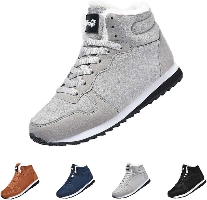 Unisex sko med varm fuskesemsket fôr