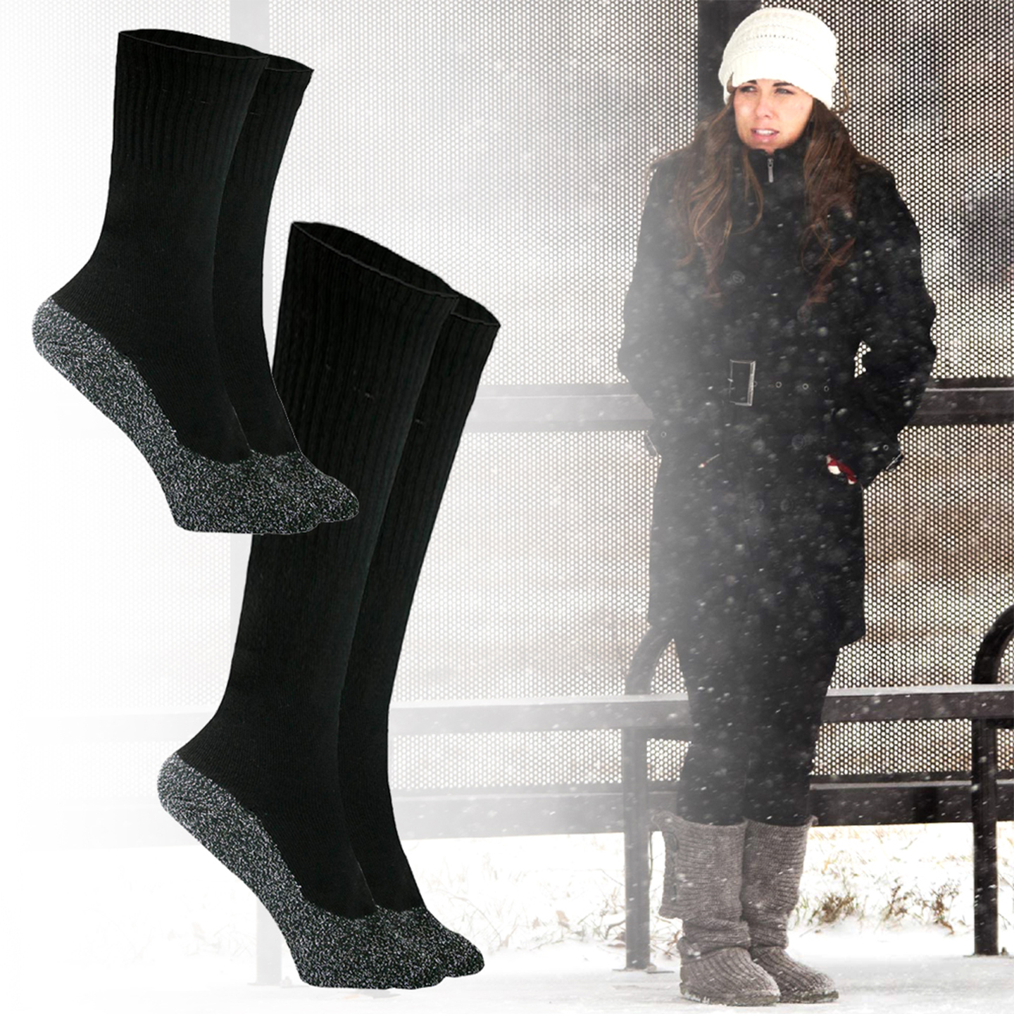 Product Image for Varma strumpor med aluminiumfibrer 1-/2-pack