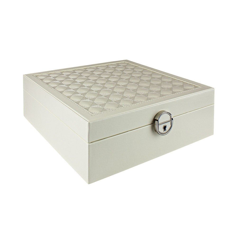 Product Image for Quiltat Smyckeskrin med Reseskrin - Vit