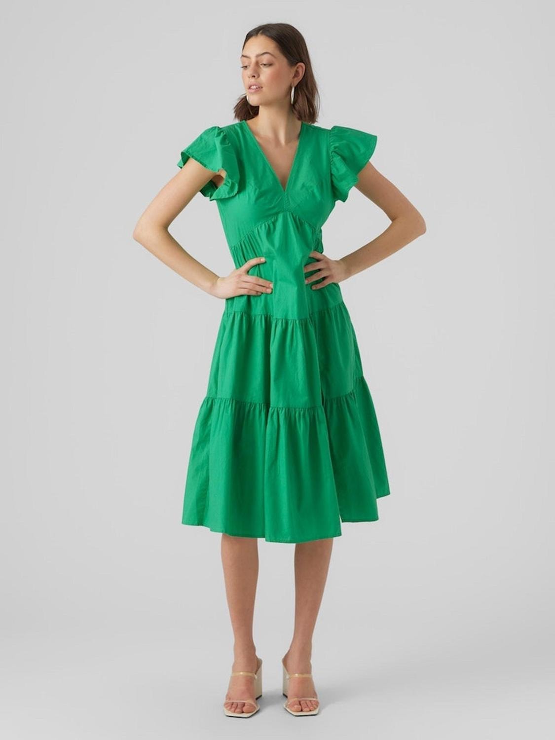 Jarlotte maxi klänning - ljusgrön (2 av 4)