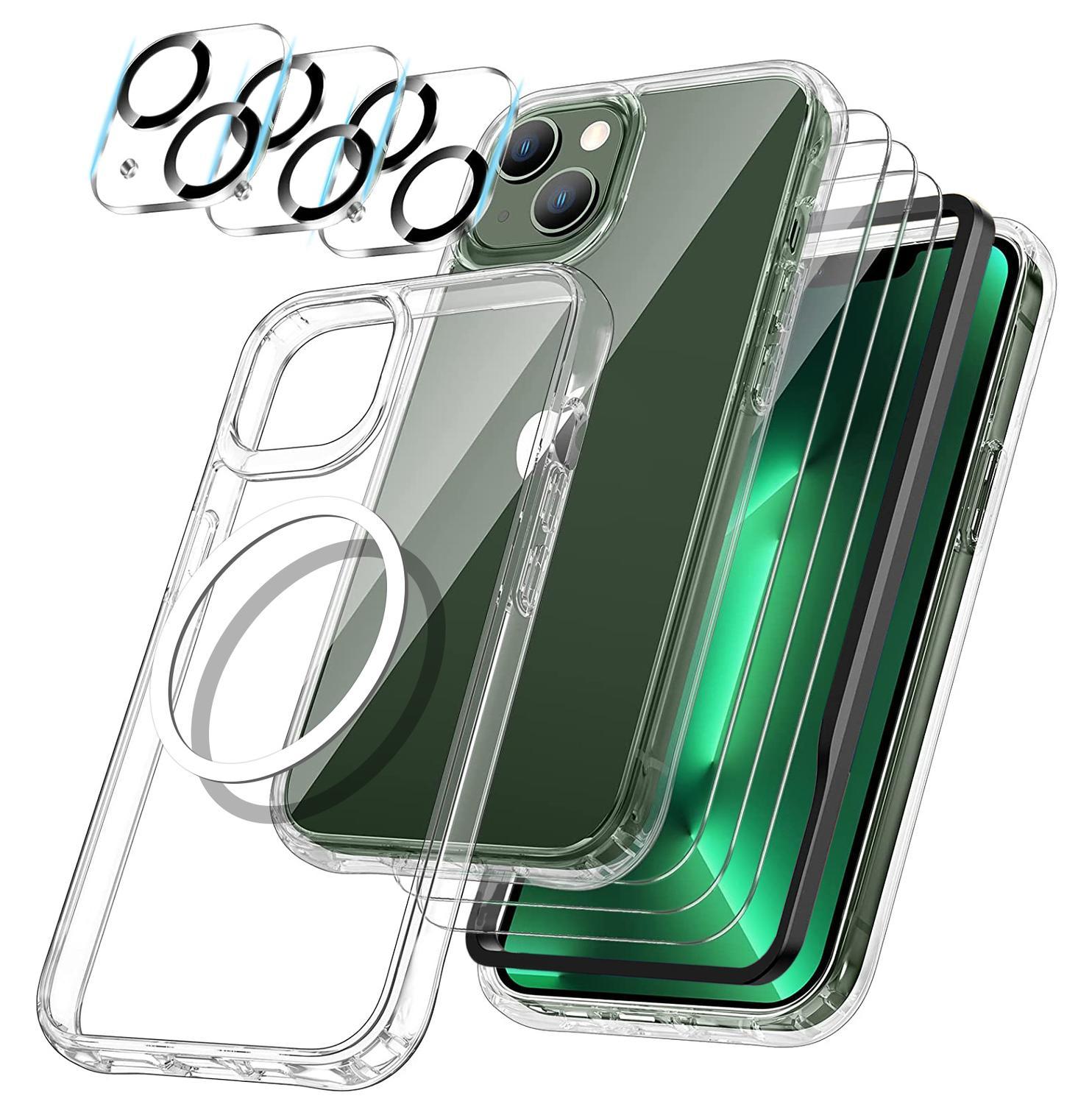 Product Image for iPhone 15 [9-PACK] 6x Härdat glas + 1x Silkon Skal TPU +Ram