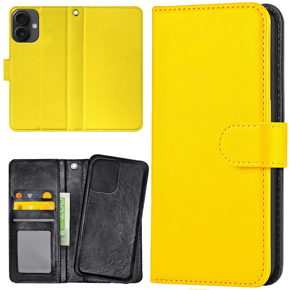 Plånboksfodral Gul för iPhone 16