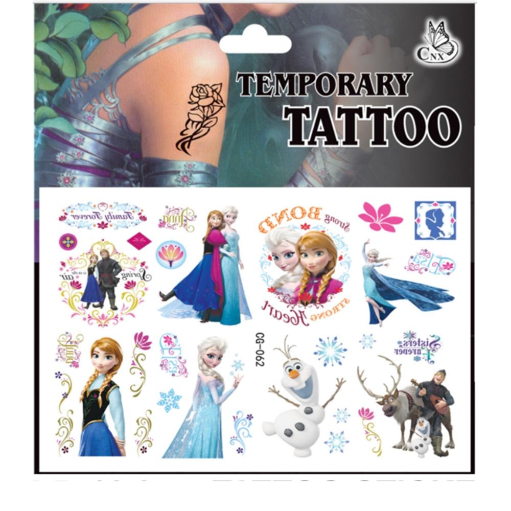 Frozen tatueringar - 4 ark - Barn tatueringar  (1 av 5)