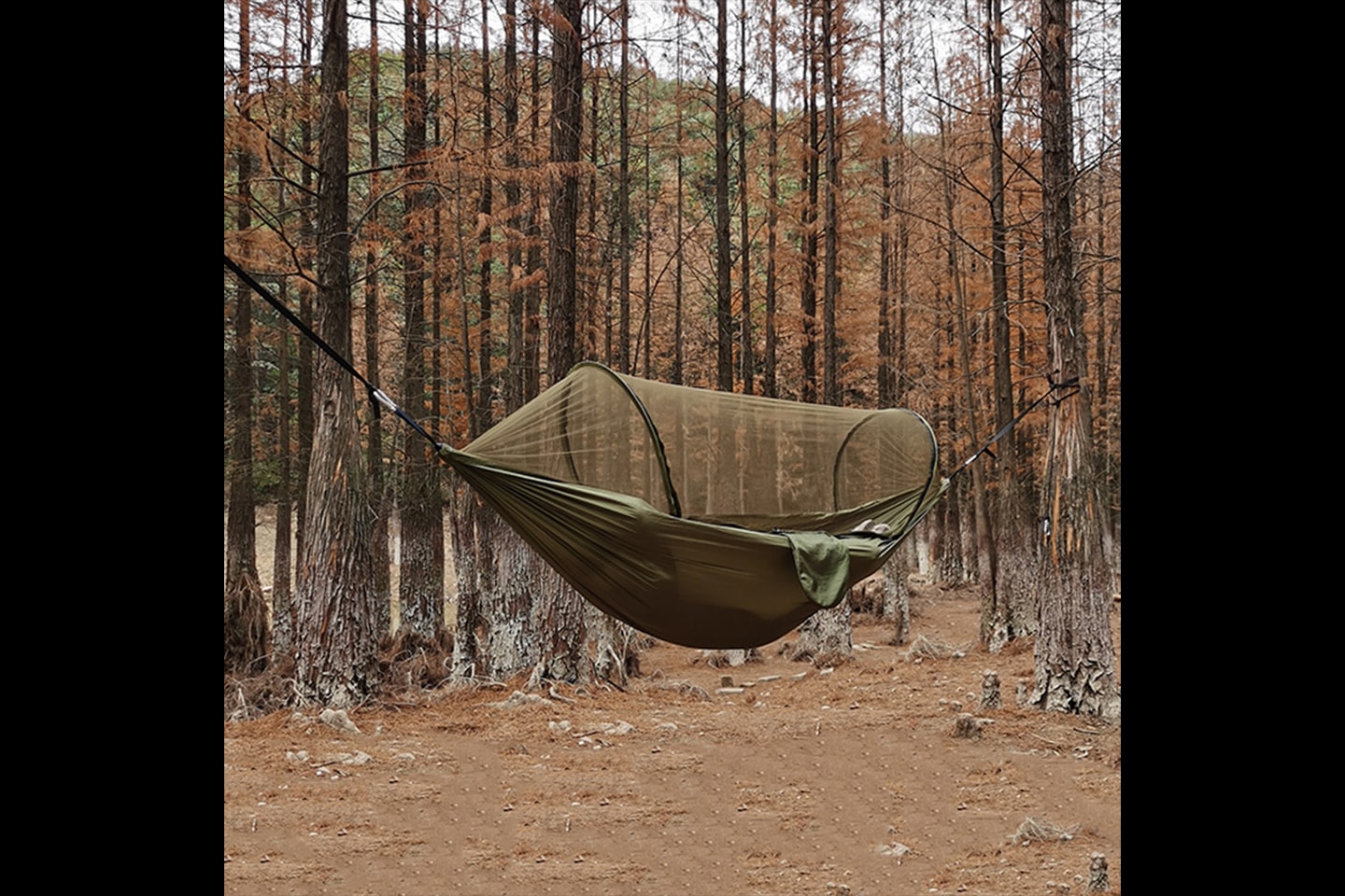Stor hammock med myggnät (3 av 5) (4 av 5)