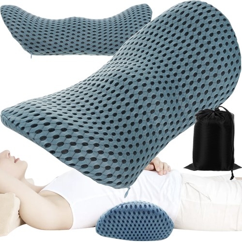 Ländryggskudde i minnesskum för ergonomiskt stöd