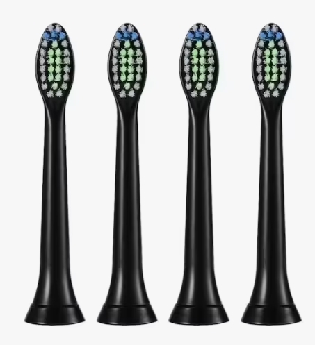 4st svart Philips-Sonicare kompatibla tandborsthuvuden