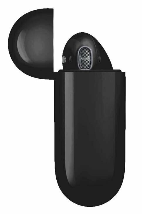 i18 TWS trådlösa hörlurar med laddningsfodral, Bluetooth 5,0, svart (4 av 9)