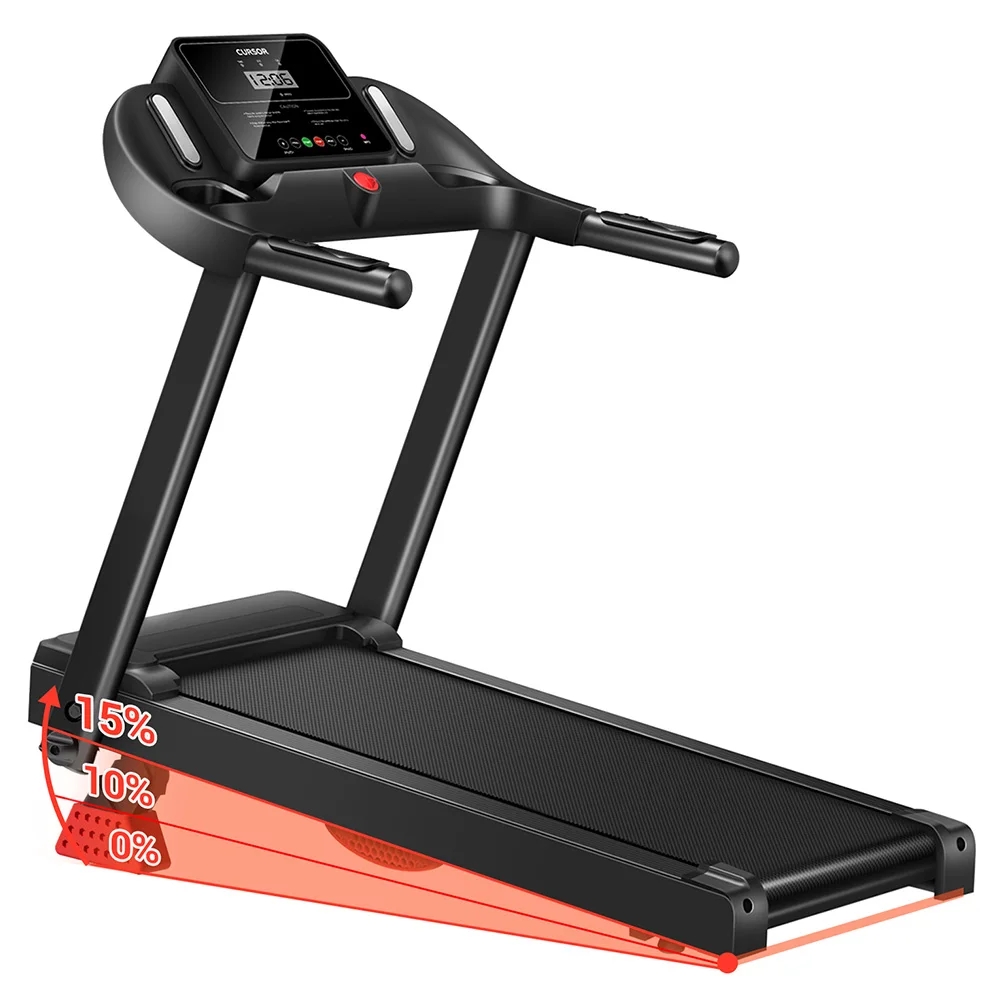 Hopfällbart löpband 14 km/h – tyst 3,0 HK-motor, pulssensor, max 136 kg