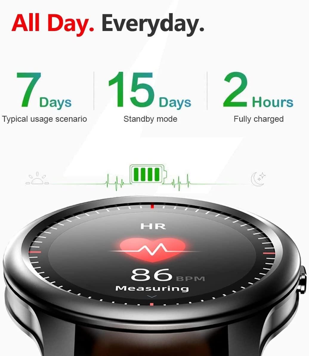 F12 Smart Watch Blodtryck Hjärtfrekvens Vattentät IP67 (7 av 8)
