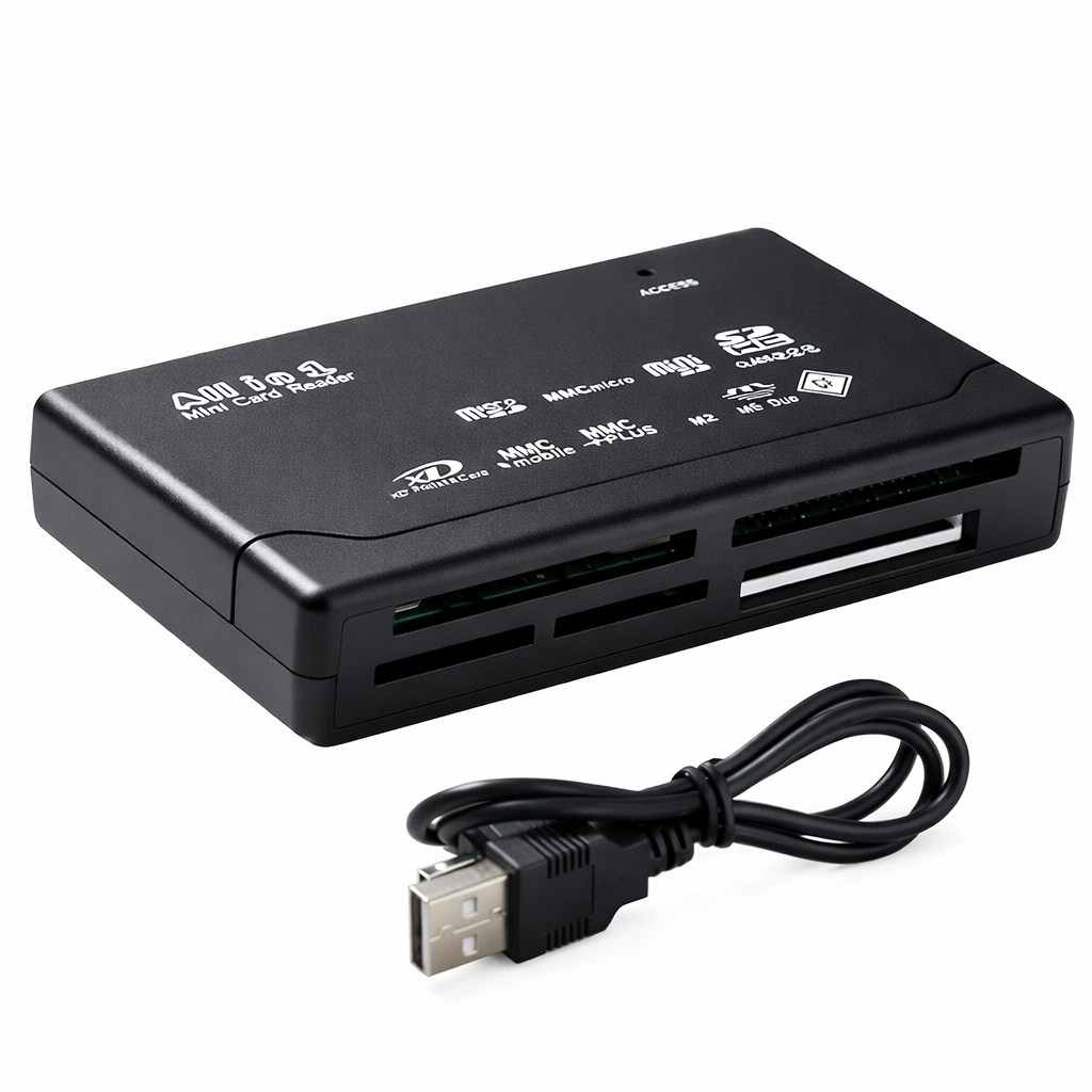 Multikortleser USB 2.0 for minnekort