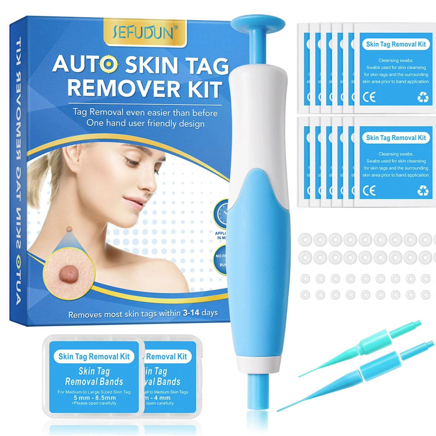 Fjerningssett for hudtagger