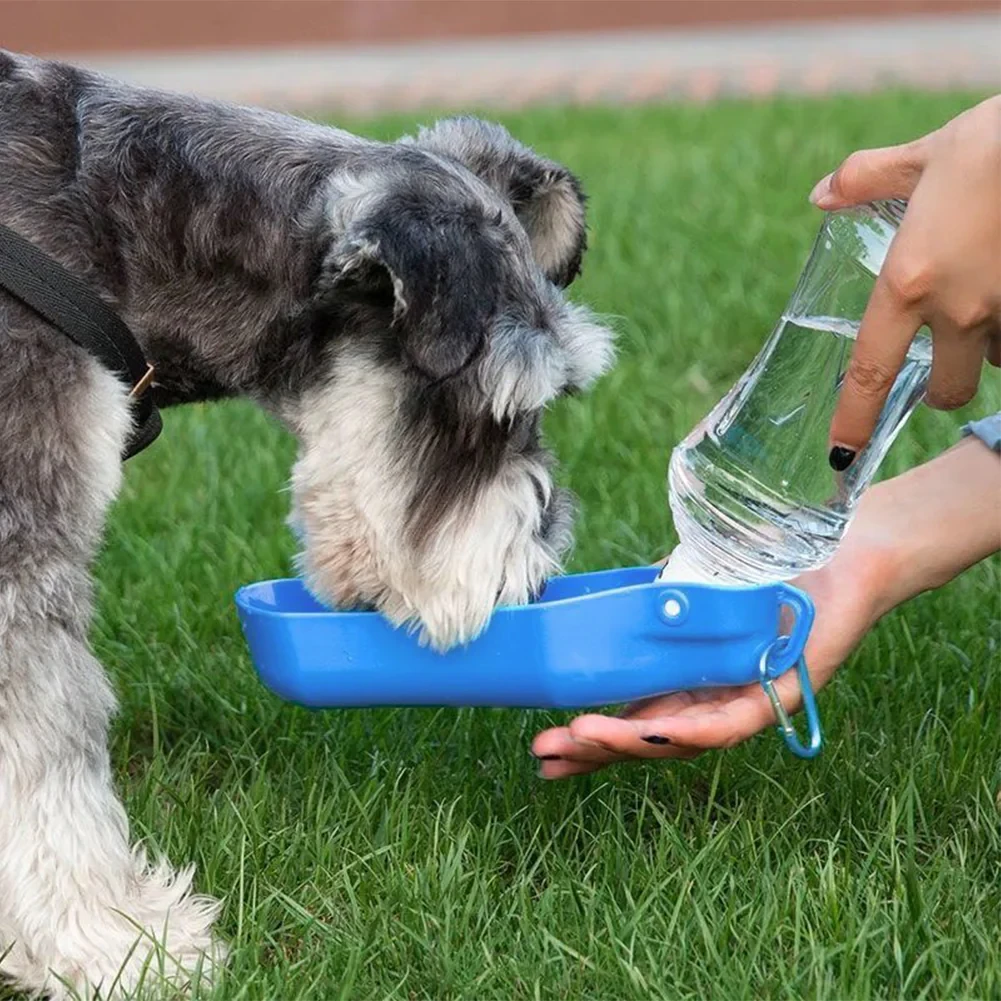 Hopfällbar vattenflaska för hundar 500 ml (12 av 14)