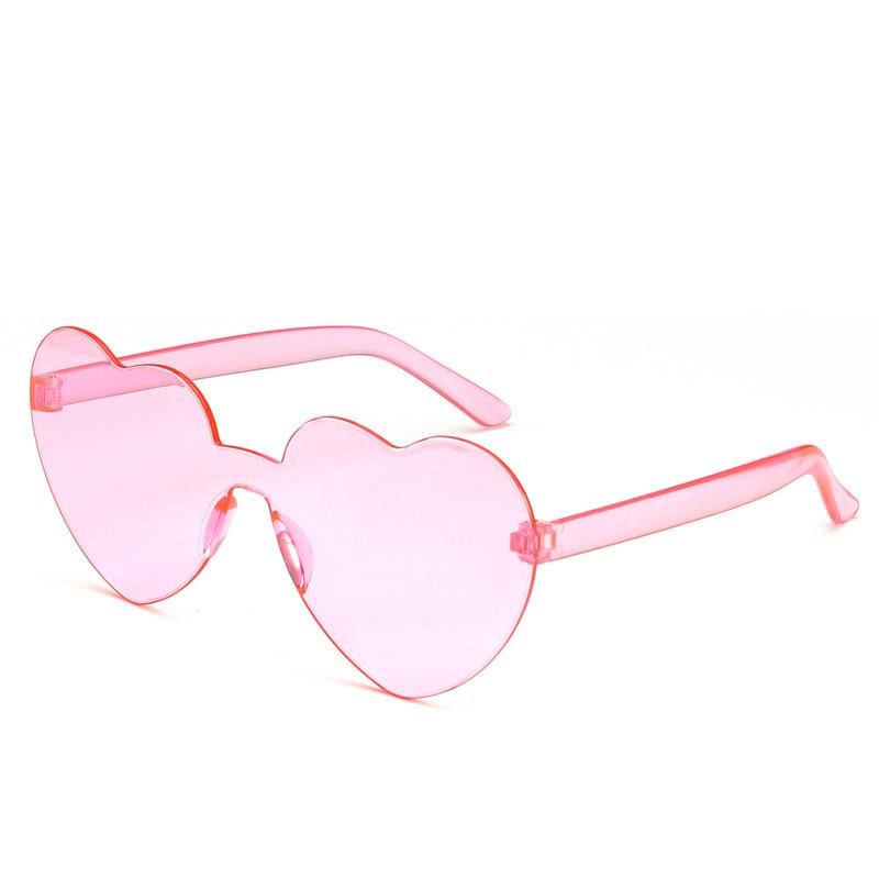 Retro hjerteformede solbriller oversized UV400 for kvinner (4 av 5)