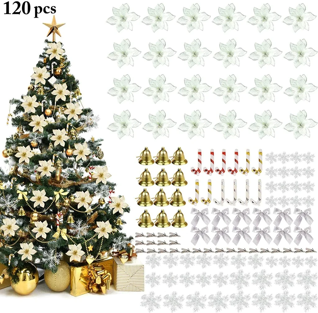 Juletreblomster og bjeller 120-pack (2 av 10)