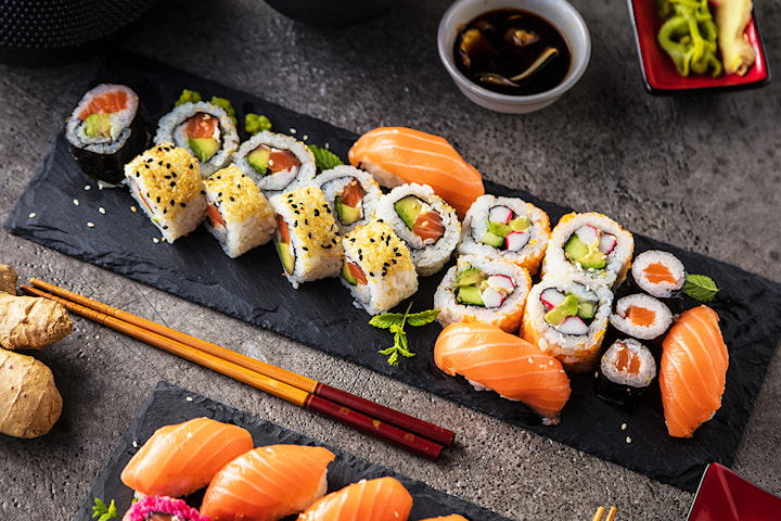 Sushi, 15 eller 33 bitar