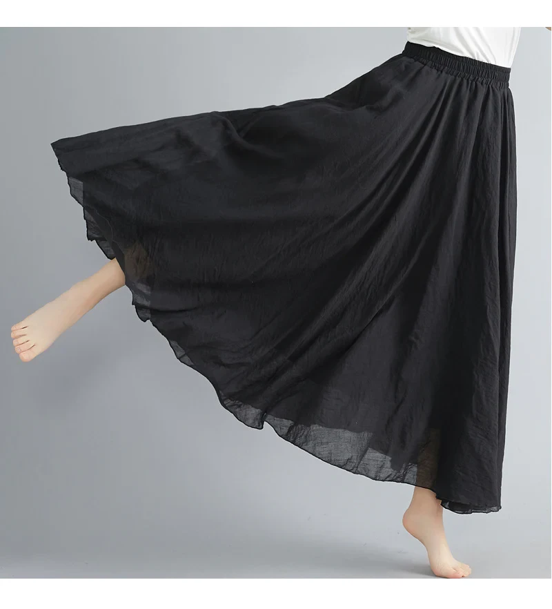 Lång kjol i bomull one size (5 av 21)