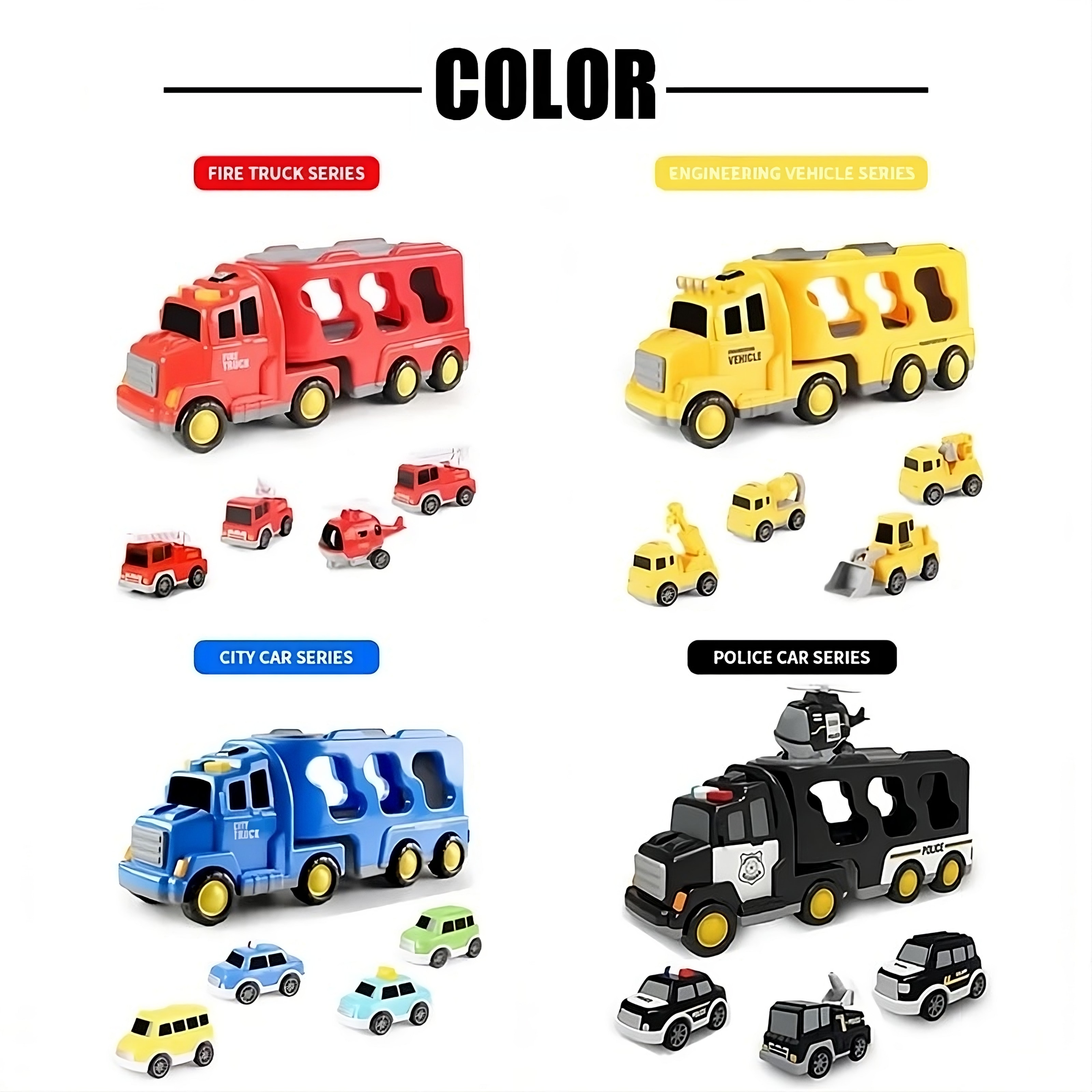 5-i-1 leksaksset med polis och brandbilar (7 av 20)