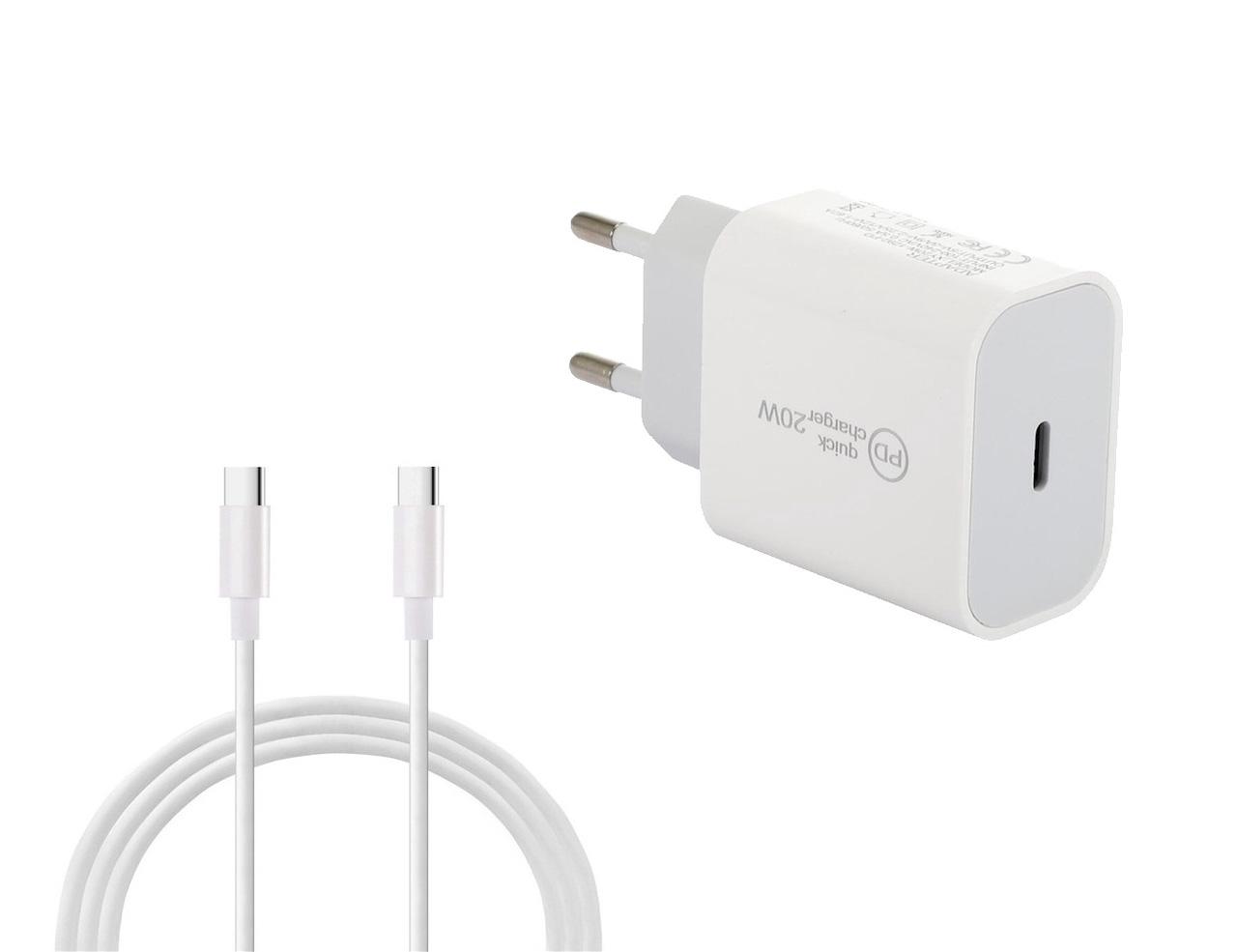 Lader 20W med USB-kabel eller PD-kabel (Lightning )