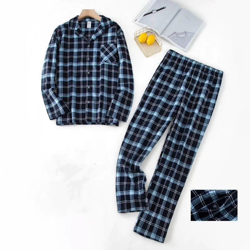 Pyjamas i rutigt mönster herr (3 av 15)