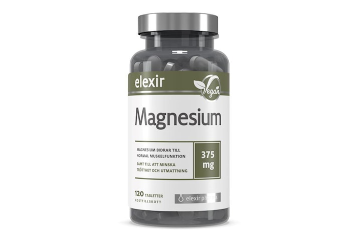 Magnesium 375 mg 120 tabletter Elexir Pharma