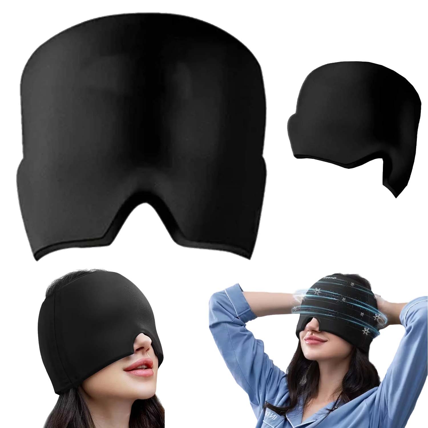 360 Heldekkende Migrenlue - Hodepineslue mot Migrene - Kjølende Øyemaske