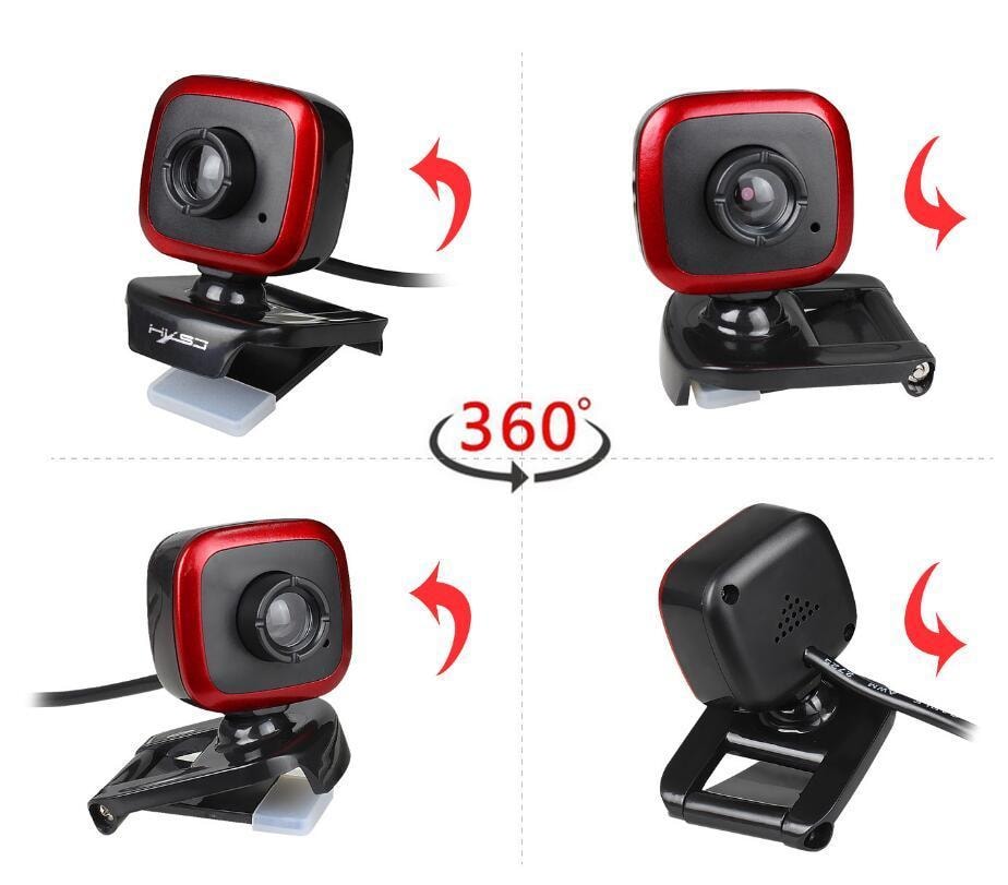 Webbkamera 360 Grader med Inbyggd Mikrofon – Perfekt för Samtal (5 av 12) (6 av 12)