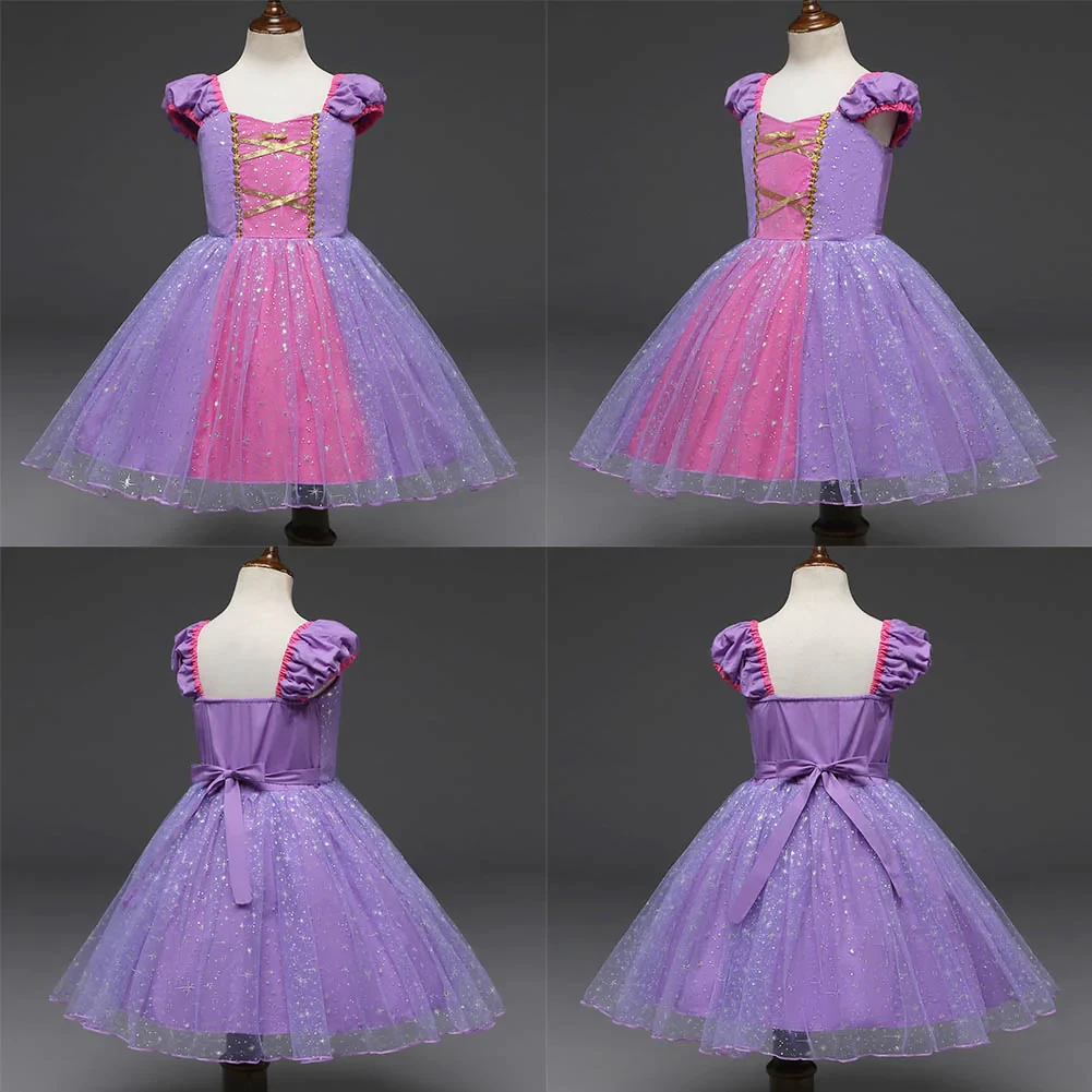 Glittrande prinsessklänning barn (4 av 9)