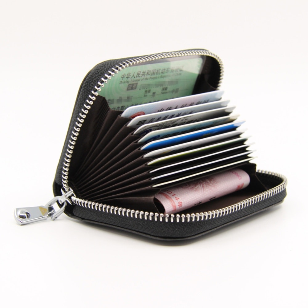 RFID Läder Plånbok - Skydd & Stil i Kompakt Format (3 av 7)