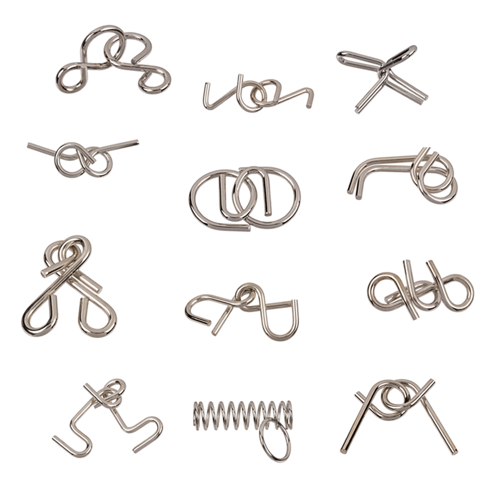 IQ-pussel i metall / Tankespel