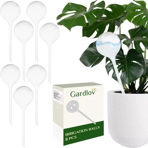 Vattningskulor 8-pack 280 ml transparent PVC för krukväxter