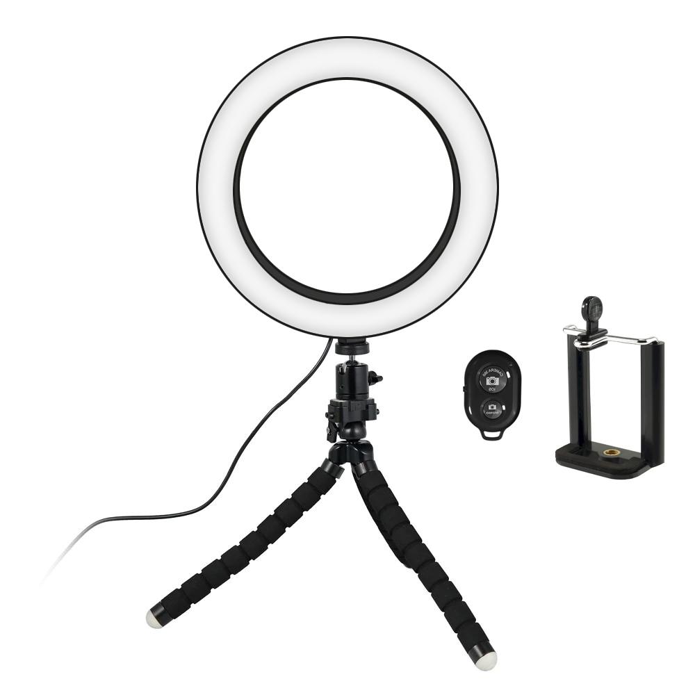 Product Image for Selfie-lampe/Ring light (20 cm) med formbart stativ
